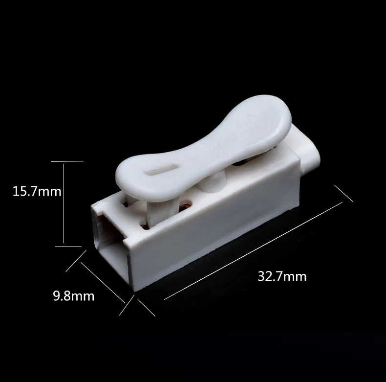 Conectar 1 P 6A branco Plug-in (100 PCS)