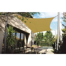 280GSM HDPE украшениями в виде звёздочек; Материал: квадратный 3x3 м/4x4 м козырек от солнца ввиде паруса затенения сетей 4x4 м для сада крышка растения и цветы Патио газон