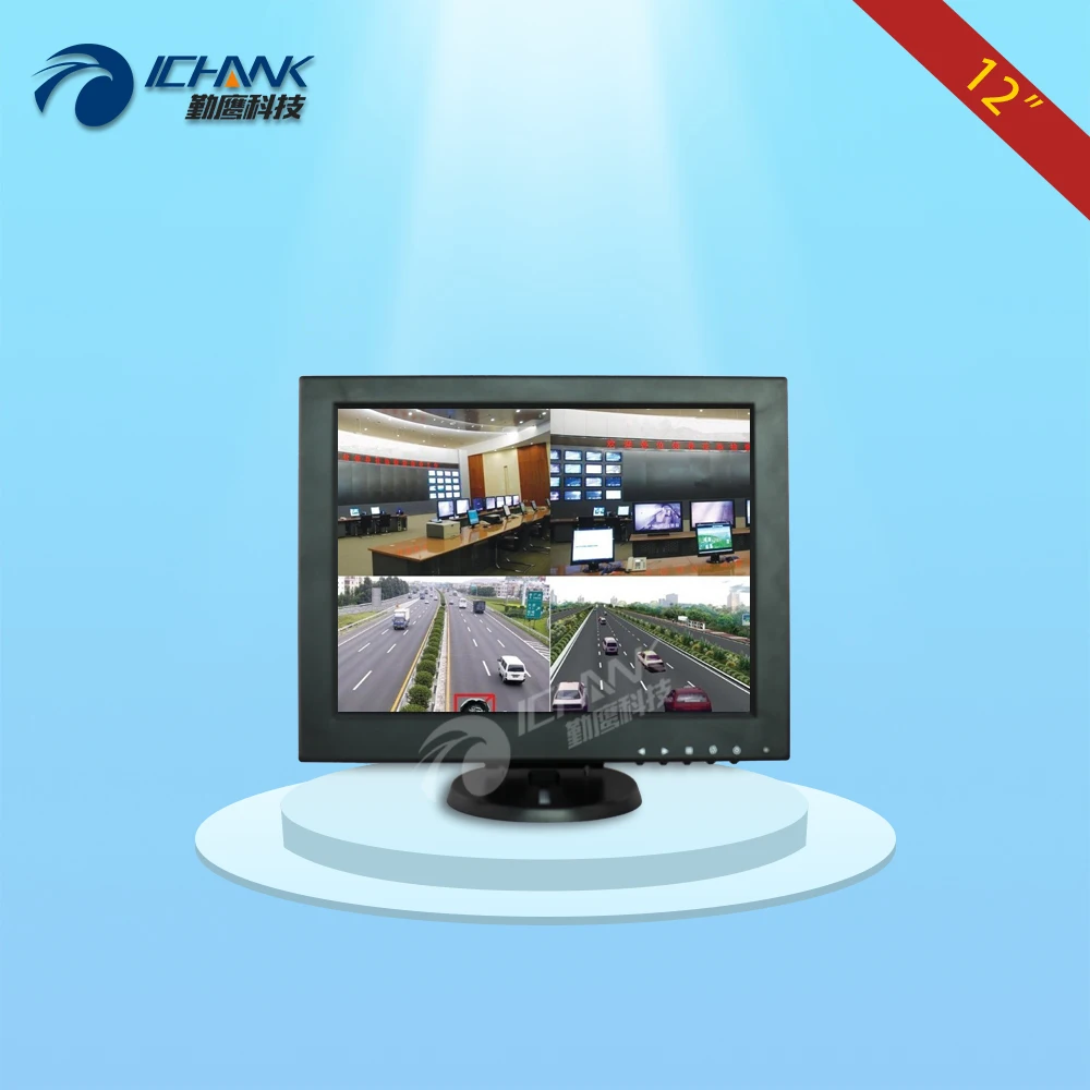 

ZB120JN-B4V1/12" inch 800x600 HD Four BNC VGA Split Screen Remote Control Community Security Monitoring LCD Multi-Screen Display