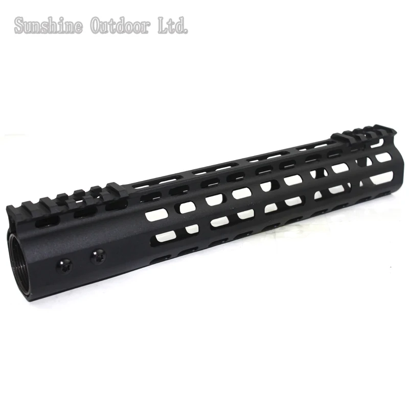 جديدة خفيفة cnc الألومنيوم الأنودات M-LOK 11 بوصة handguard نظام واحد picatinny القضبان الحديدية bk/tan