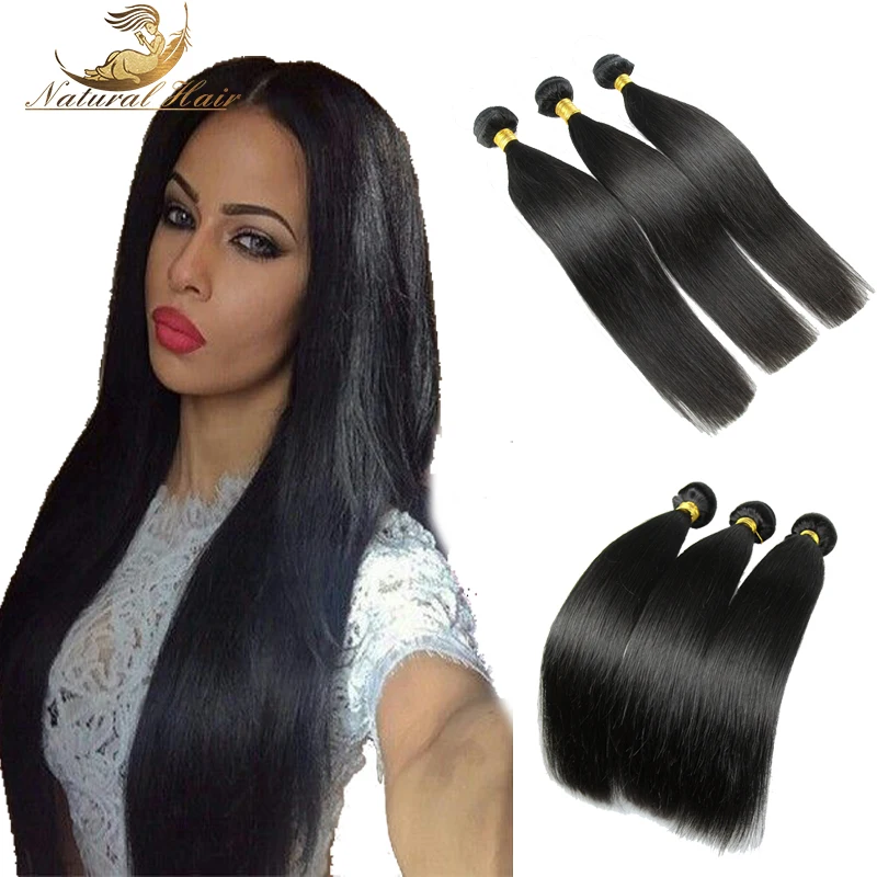 

Brazilian Virgin Hair Straight 3 Bundles 7A Unprocessed Virgin Brazilian Hair Weave Bundles Human Hair Extensions Ms Lula Hair