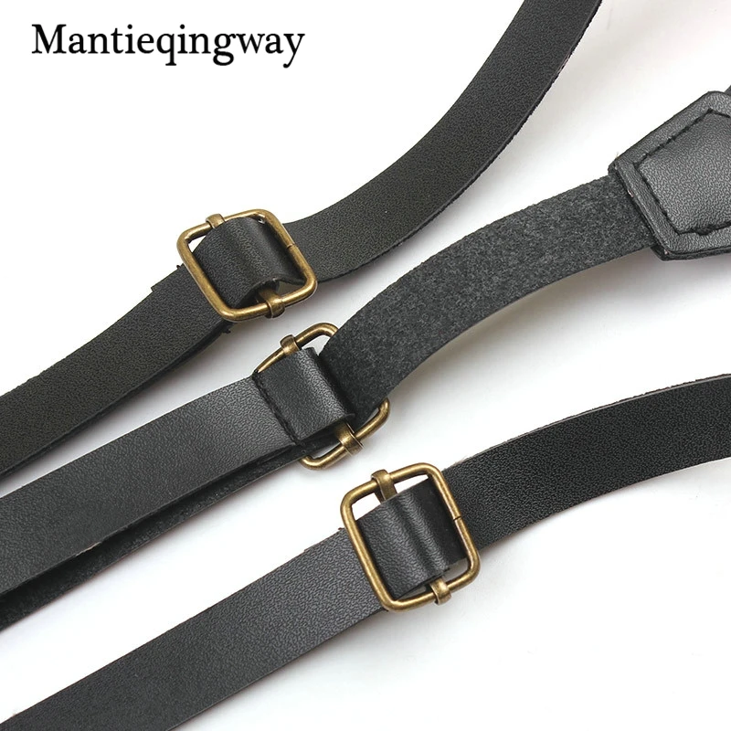Mantieqingway брендовые подтяжки 110 см длина 1,4 см ширина для мужчин модная свадебная черная рубашка подтяжки неэластичный Пояс женский ремень