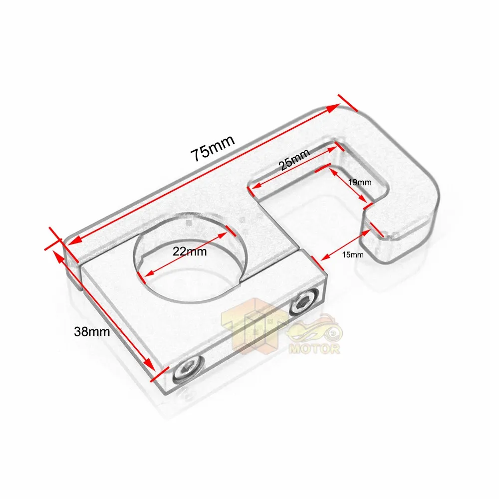 CK крупного рогатого скота король для KAWASAKI ER6N ER6F ER-6N ER-6F Versys 650 300 1000 NINJA 1000/Tourer 22 мм руль крюк для удобства