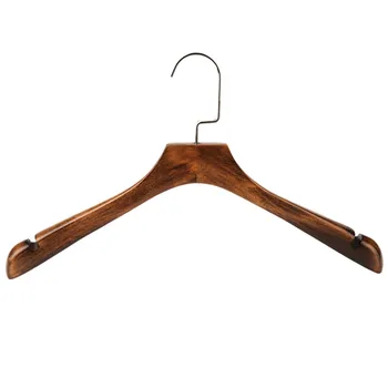 

Wide Shoulder Wood Coat Hanger Retro Home Wooden Clothes Support Organizer Hook Home Men And Women Clothes Hanging Rack Wood