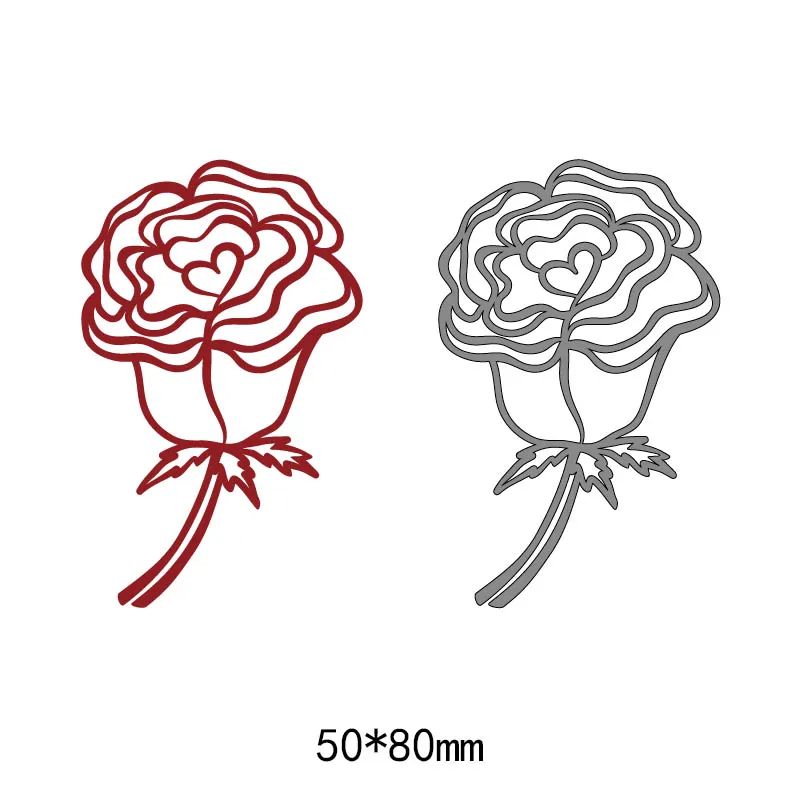 roses Flowers Leaves metal Steel Embossing Craft DIY Stencil For Metal Cutting Dies Scrapbooking cut die Machine paper cards | Дом и сад