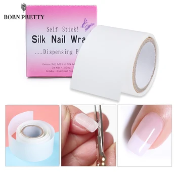 

Adhesive Silk Nail Protector Wrap Fiberglass Reinforce Tools 3*100cm White UV Gel Acrylic Nail Art Tool