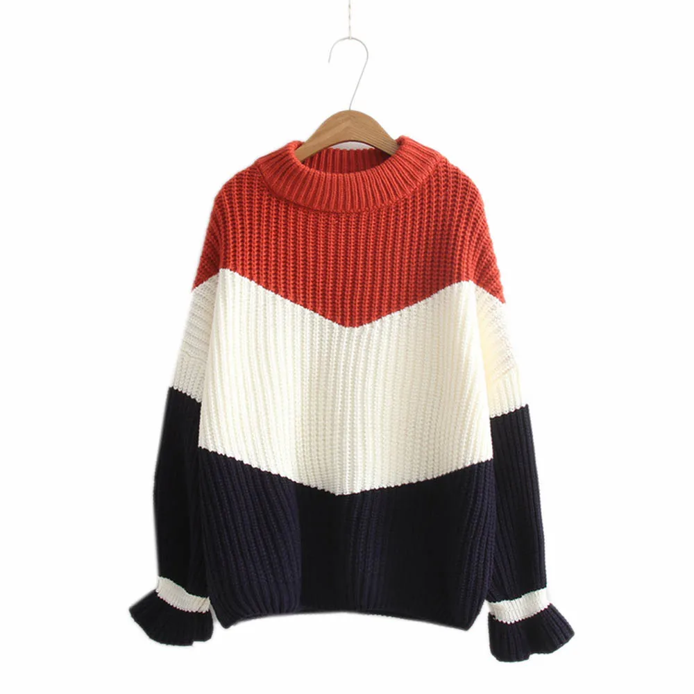 Sweater Winter Pull Sweaters Women Loose Jumpers Korean Pullovers Knitting Pullovers 2019 Fashion Thick Christmas Sweater Unif