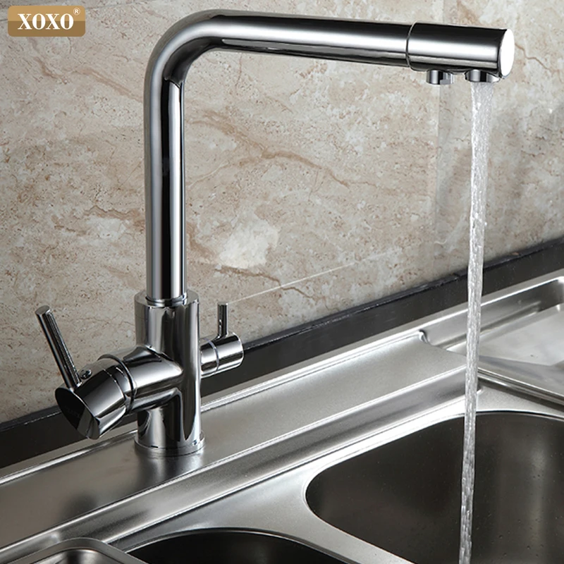 Смеситель кухонный XOXO с фильтром вращение на 360 градусов 83027H|mixer tap|sink mixer tapnickel kitchen