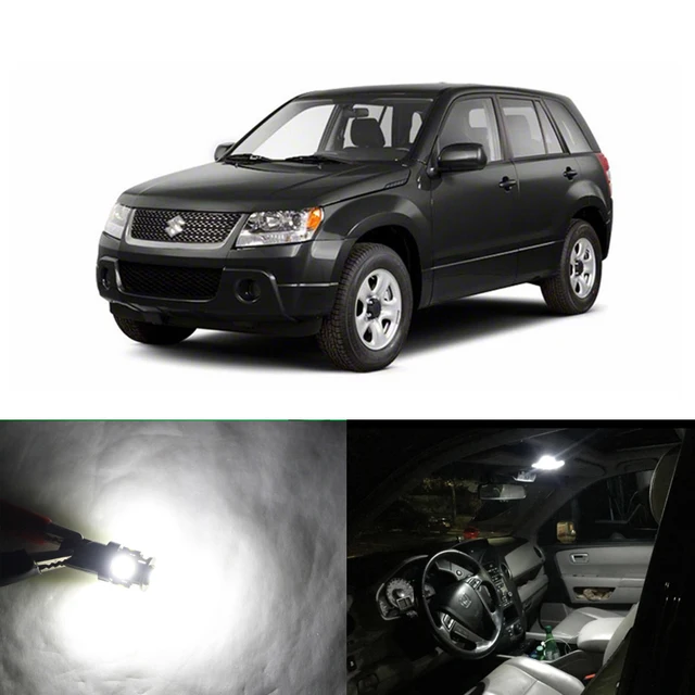 12PCs Xenon White Car Led Replacement Light Bulbs Package Kit For