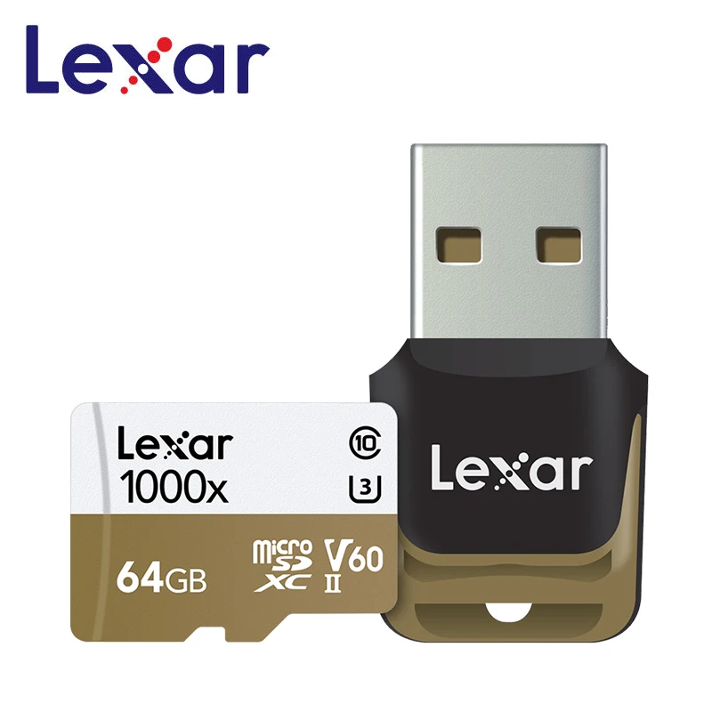 Lexar 1000X Micro SD 128 ГБ 32 ГБ 64 Гб 256 ГБ Micro SD карты SD/TF флэш-карты 150M U3 4K карта памяти 32 64 128 Гб microSD для телефона