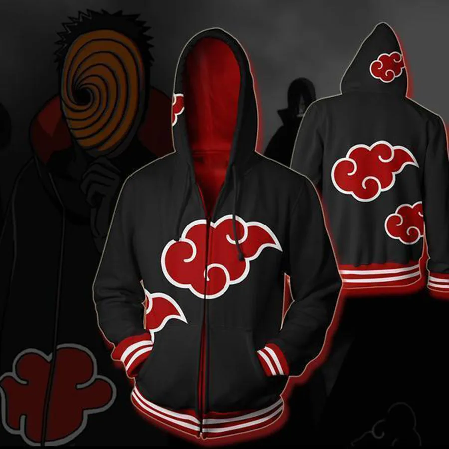 

Uchiha Itachi Anime Akatsuki Cosplay Costume Naruto Sweatshirts Hoodie Jackets Men Women Top 3D Print Coat