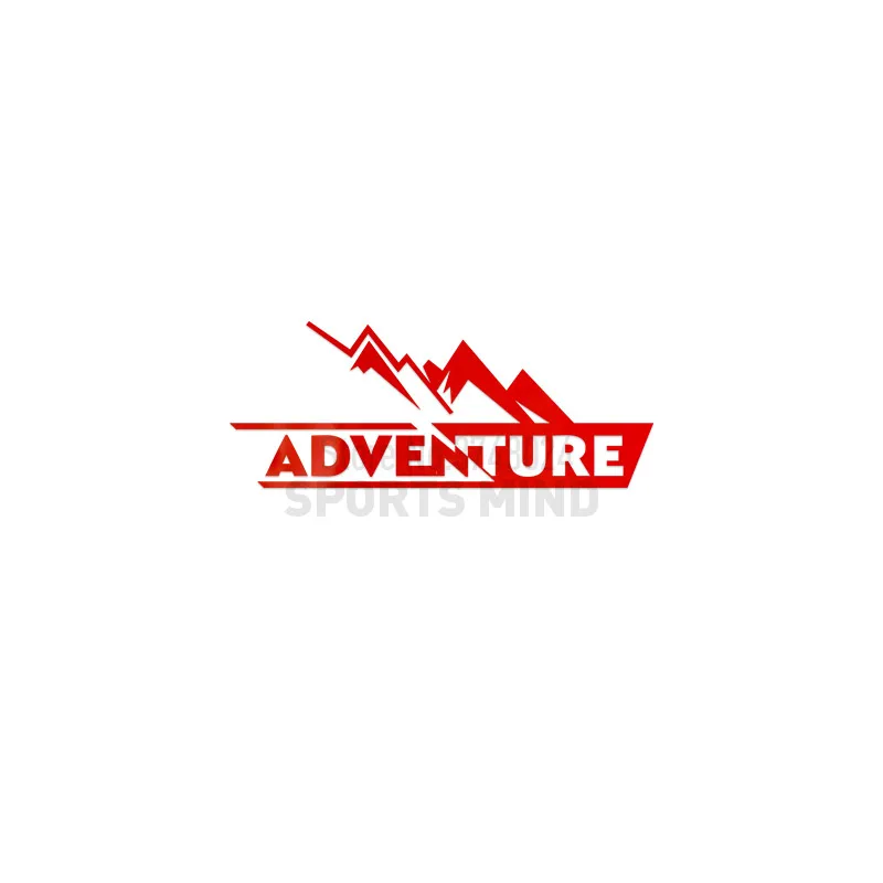 Adventure автомобильный Стайлинг автомобиля Наклейка для Fiat BMW Honda Toyota Saab Audi Ford Mazda Kia Opel Lada аксессуары - Название цвета: red