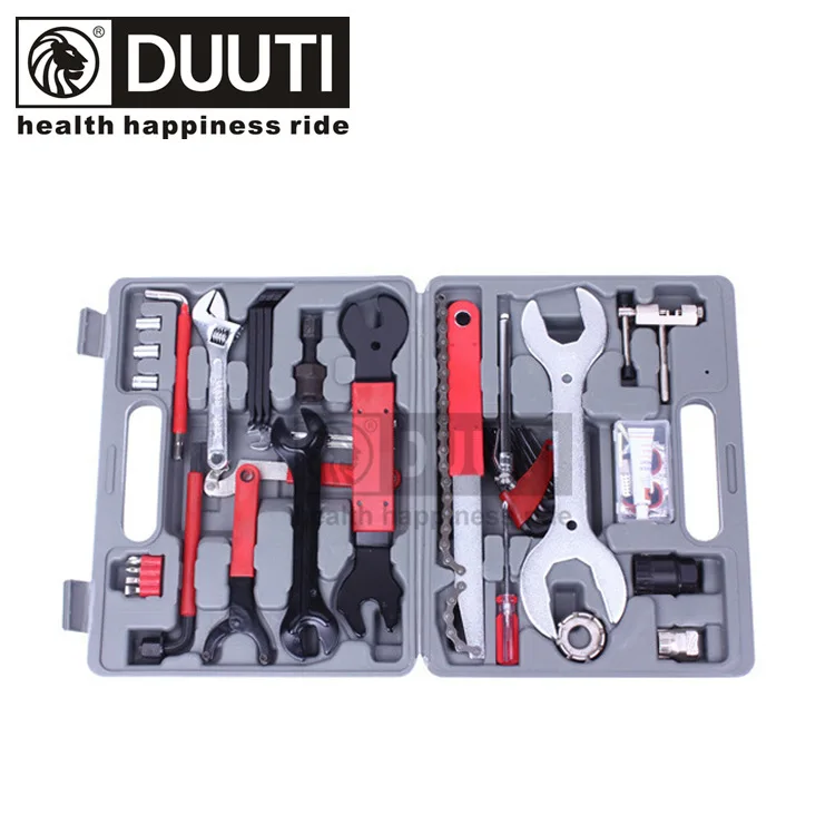 

DUUTI TL-49 Full function combination Kit 32cm*25cm*7cm 3kg Bicycle repair tool Wrench Tirefit Screwdriver 2017