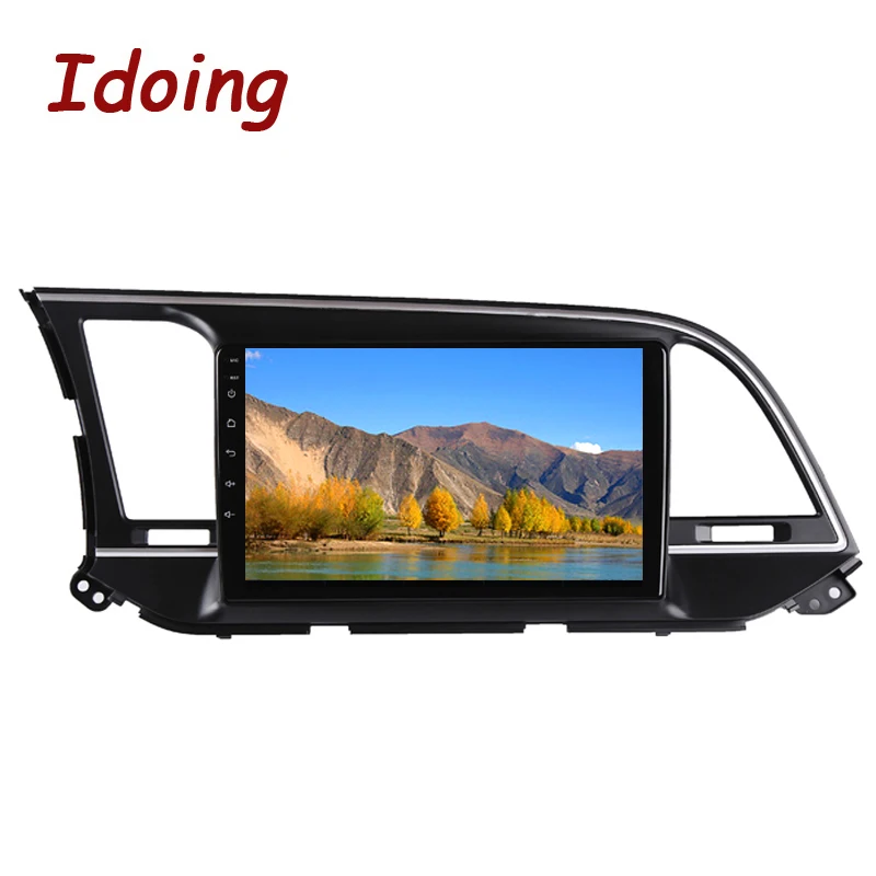 Discount Idoing 9" Car Android 8.1 Radio Multimedia Player For Hyundai Elantra 6 2015-2018 GPS Navigation 4G+64G Octa Core NO 2 DIN DVD 4
