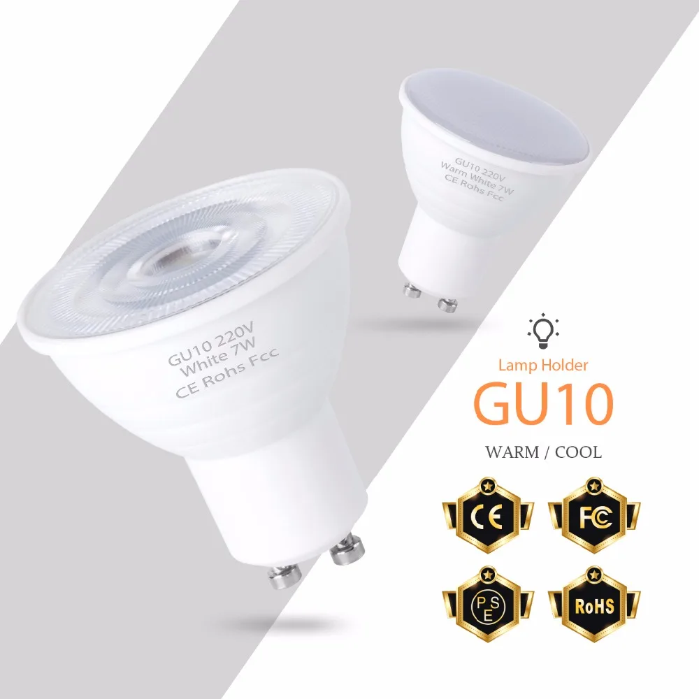 

GU10 LED 220V Bulb MR16 Spotlight Bulb gu 10 led 5W Bombilla 7W GU5.3 Corn Lamp 2835 SMD Ampoule LED Spot Lights For Home Indoor