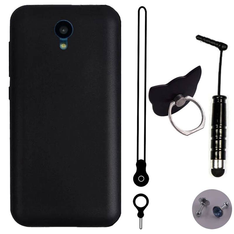 

iTien Protective Cover Case For Philips S257 4.5 inch Lanyard Ring Pen TPU Silicone Shell Etui Skin