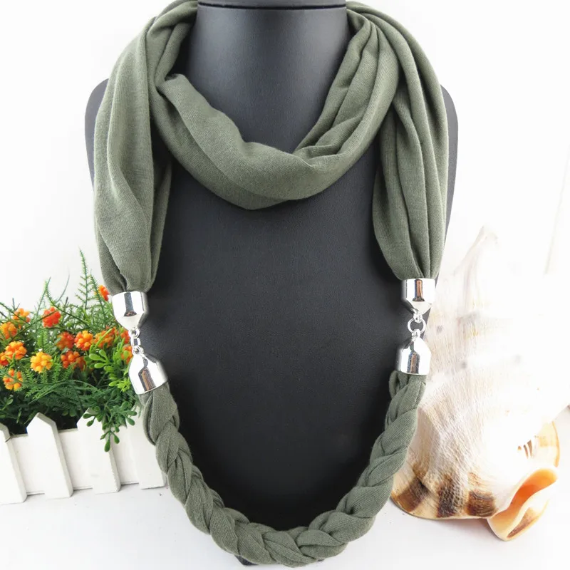 RUNMEIFA зимний женский шарф с круговой тесьмой Одноцветный бесконечности для зимы