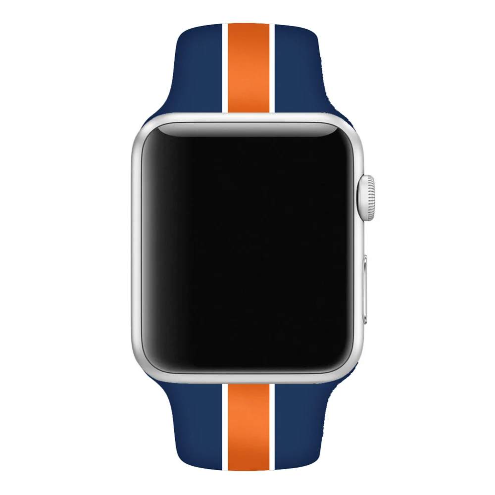 OSRUI новый спортивный силиконовый ремешок для apple watch 44 мм 42 серии 4 3 2 1 ремешок iwatch 38 40 красочные мягкие наручные браслет ремень