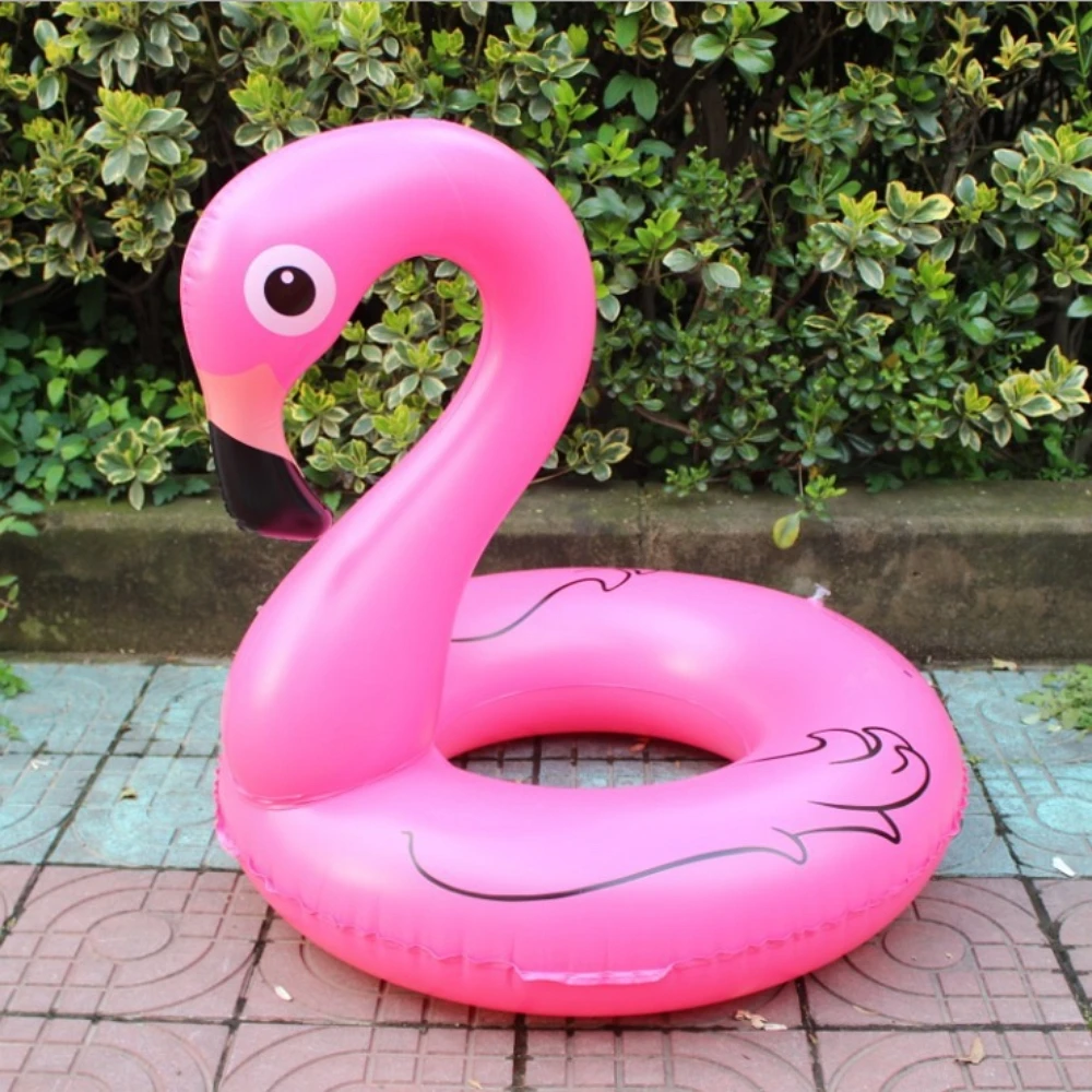 90cm Flamingo Swimming Circle Inflatable flamingo Pool Float Kids Inflatable Pool Toys Adult Swimming Pool Lounger Boat