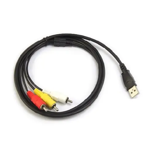 Новый стиль адаптера ksol USB папа A к 3x RCA AV A/V ТВ адаптер кабель 5 футов | Обустройство