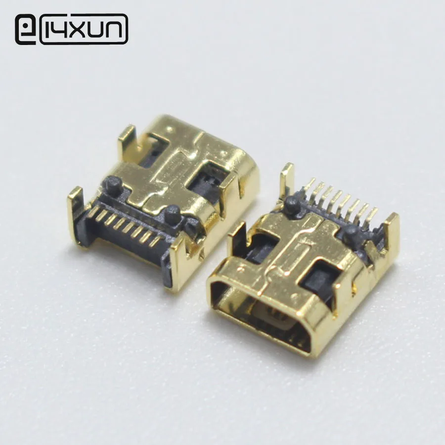 2 шт. 8 контактный разъем Mini USB для цифровой камеры|plug connector|l connectorplug gold |