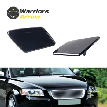 

39991798 39991799 For Volvo S40 V50 2005 2006 2007 Left + Right Front Bumper Headlight Washer Jet Nozzle Cover Cap Unpainted