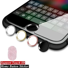 Universal Home Button Sticker For Apple iPhone 8 7 6 6s Plus 5 Aluminum Touch ID Anti Sweat Screen Protector For iPad Air 2 3 4