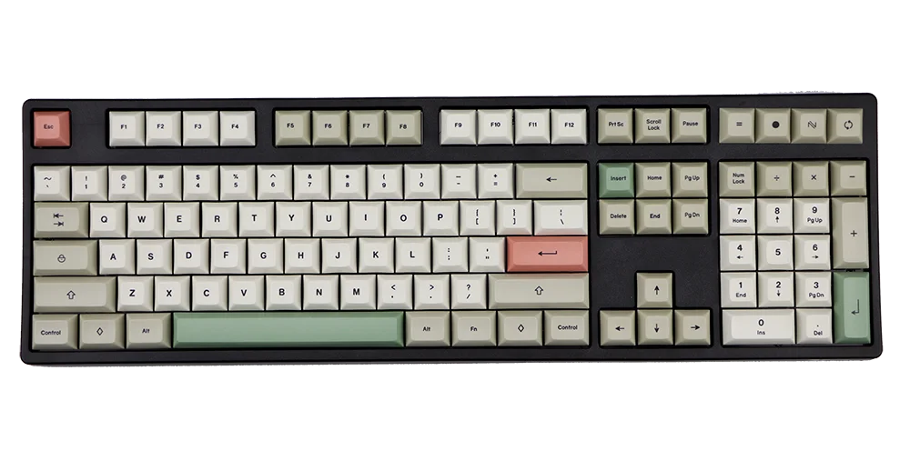 PBT DSA 9009 Keycap набор окрашенных ключей