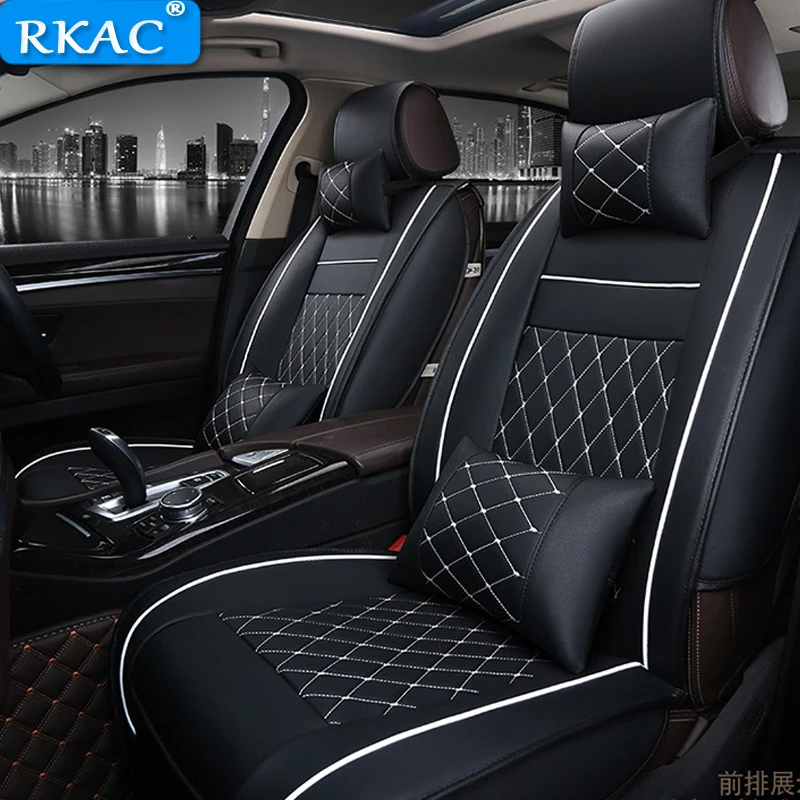 Car Seat Covers PU Leather Auto Front back Seat Covers for Fit Mercedes