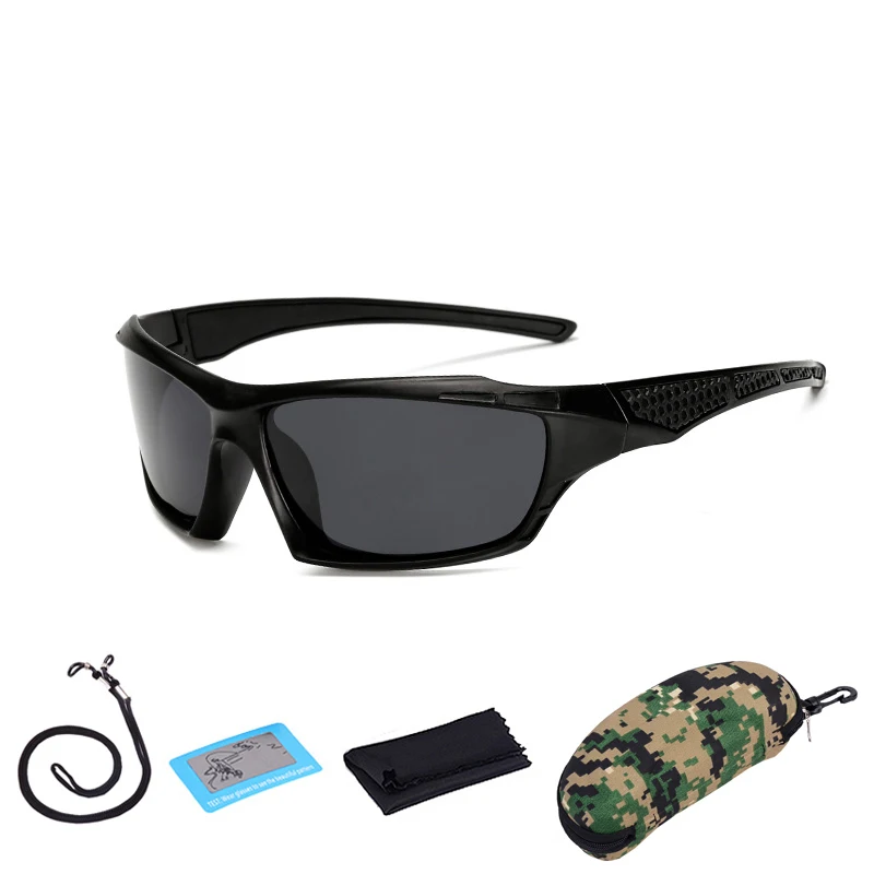 Поляризованные рыболовные солнечные очки для мужчин и женщин, спортивные очки, открытый туристический велосипед, очки ночного видения, очки для вождения с коробкой - Цвет: C05 with box