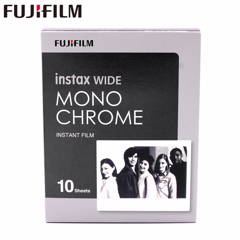 10 листов Fujifilm Instax Wide Монохромный фото-протектор для fuji 300 200 210 мгновенная камера |