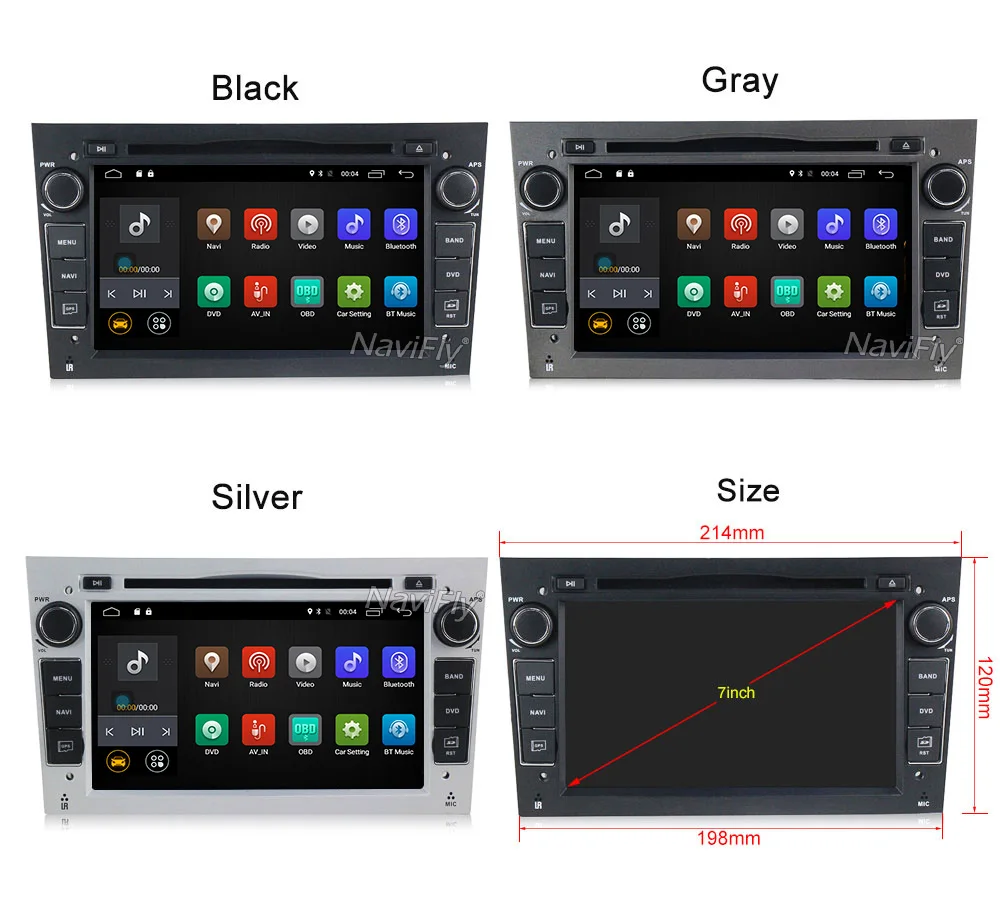 Cheap NaviFly Android 7.1 Car dvd player radio audio For Opel Zafira B Vectra Meriva Antara Astra Corsa GPS navigation 4G WIFI BT RDS 12