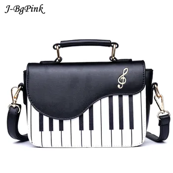 

Pink Messenger Bag Pouch New Cute Piano Pattern Pu Leather 2020 Women's Flap Casual Ladies canta Handbag Shoulder Bag Crossbody