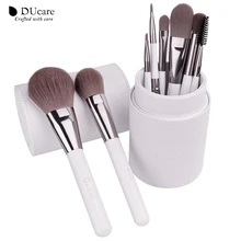 New Arrival Makeup Brushes professional Cosmetics brush Set 8pcs High Quality top Synthetic Hair With White Cylinder brush set