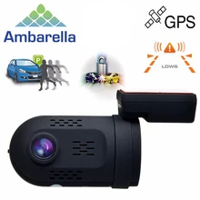 Мини 0807 Ambarella A7LA50 1080 P 135 Градусов GPS Конденсатор Автомобиля DVR DashCam Двойной Памяти Солт OBD Парк Гвардии Бесплатная Доставка!