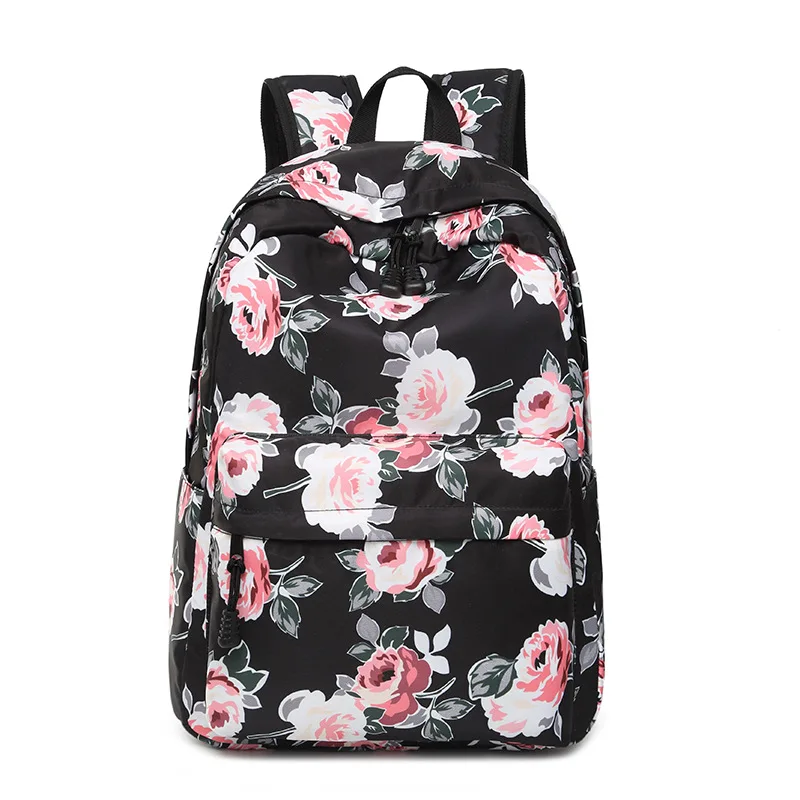 Water Resistant Stylish Casual Flower Backpack Fit For 15.6" Laptop