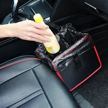 Оксфорд сумка для хранения автомобиля Легкая Автомобильная корзина для еды и напитков практичное Складное Сиденье пряжки универсальные автомобильные задние стойки