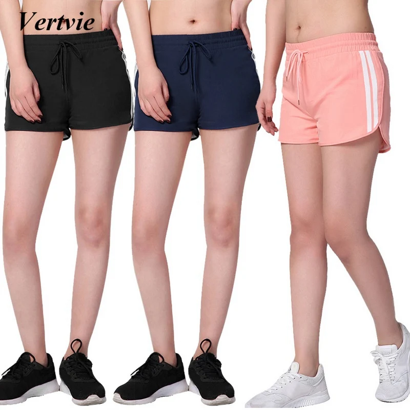Vertvie Women Running Shorts Yoga Fitness Tights Shorts Gym Female