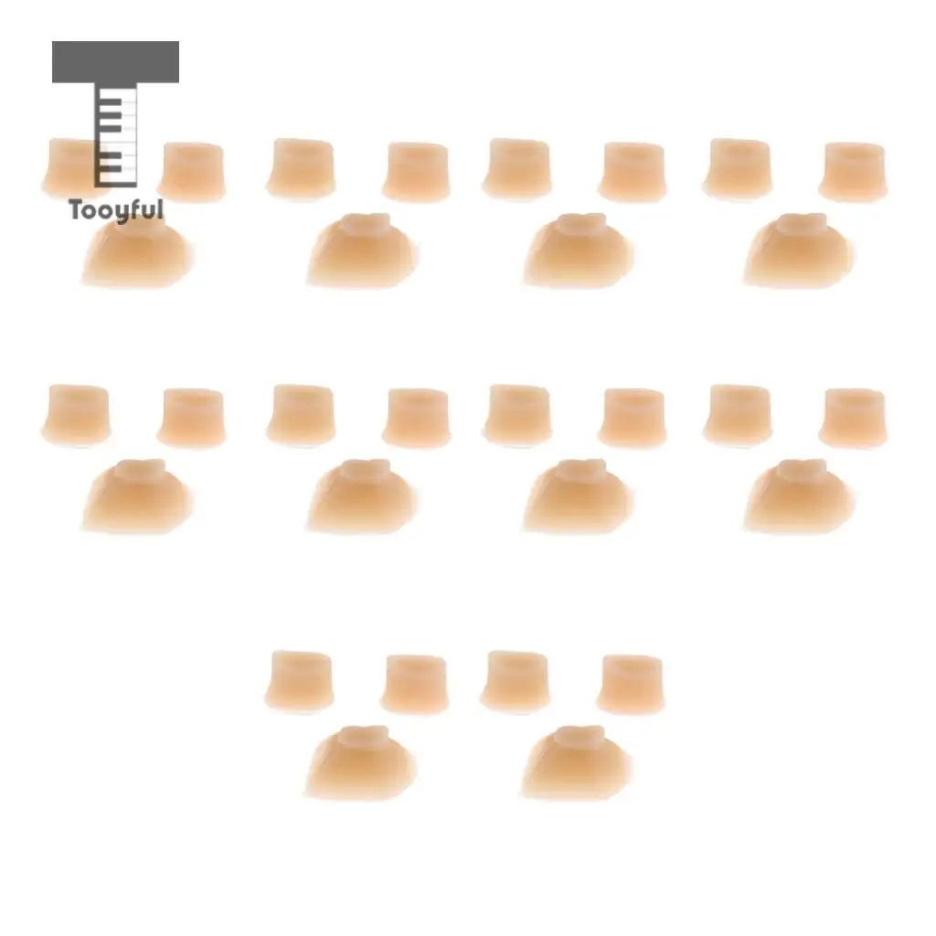 Tooyful 10 Sets Rubber Flute Piccolo Pads Flute Repair Accessory for Musical Lovers