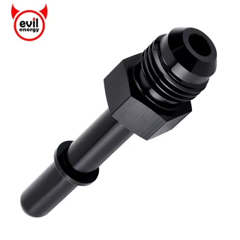 

evil energy Anoized Aluminium -6 AN Flare to 5/16" SAE Quick-Disconnect Male Push-On EFI Fuel Hose Fitting Black