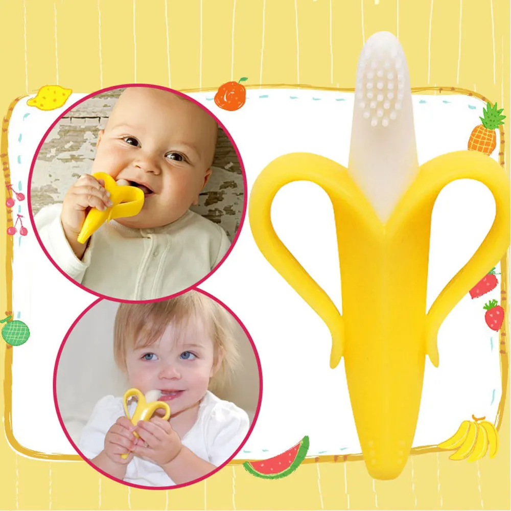 

Safe Baby Teether Toys Baby Cute Crib Rattle Bendable Activity Training ToothBrush Toy Cheapest High Quality And Environmentally