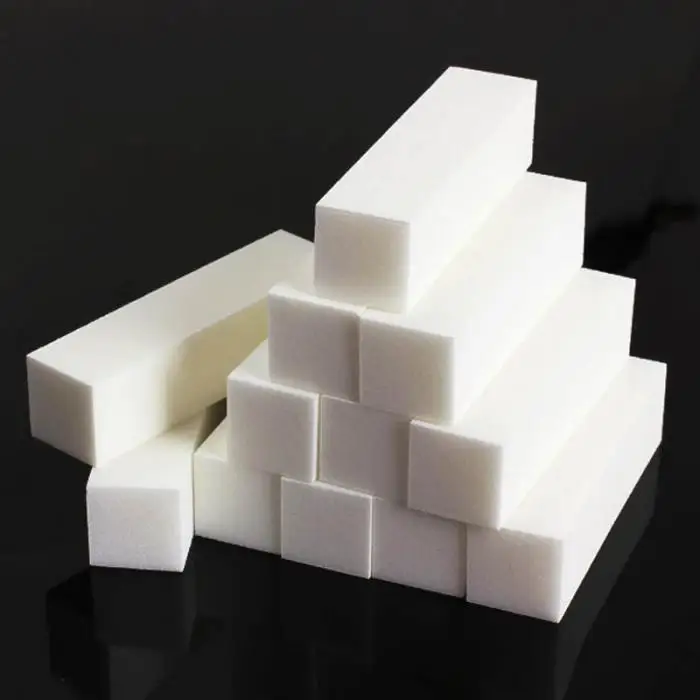 12 шт. белый блок-шлифовщик sanding Block файлы зернистость маникюр ногтей советы инструмент CD88
