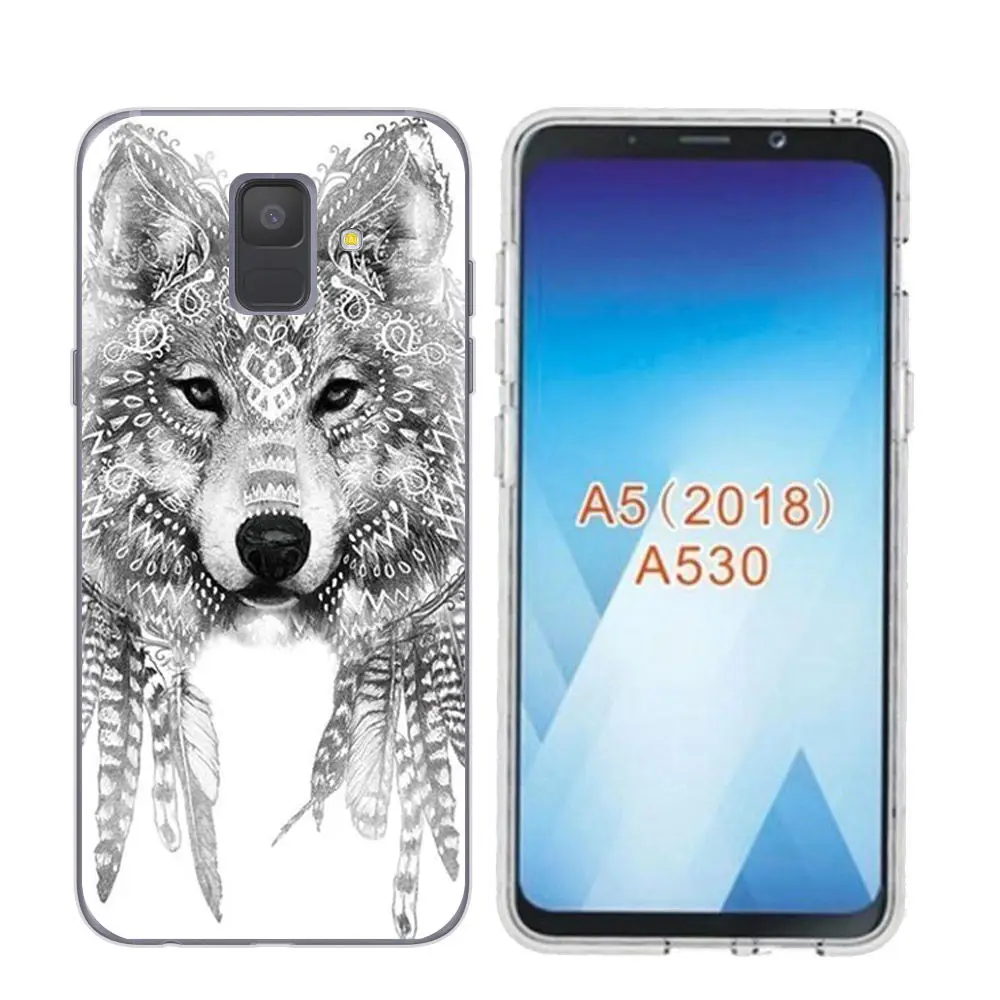 Arvin Clear Soft TPU Case FOR Samsung A5 Paniting Case FOR Samsung A3 A7 A8 Fashion Back Protective Phone Cover FOR A6 Plus 2018 (9)