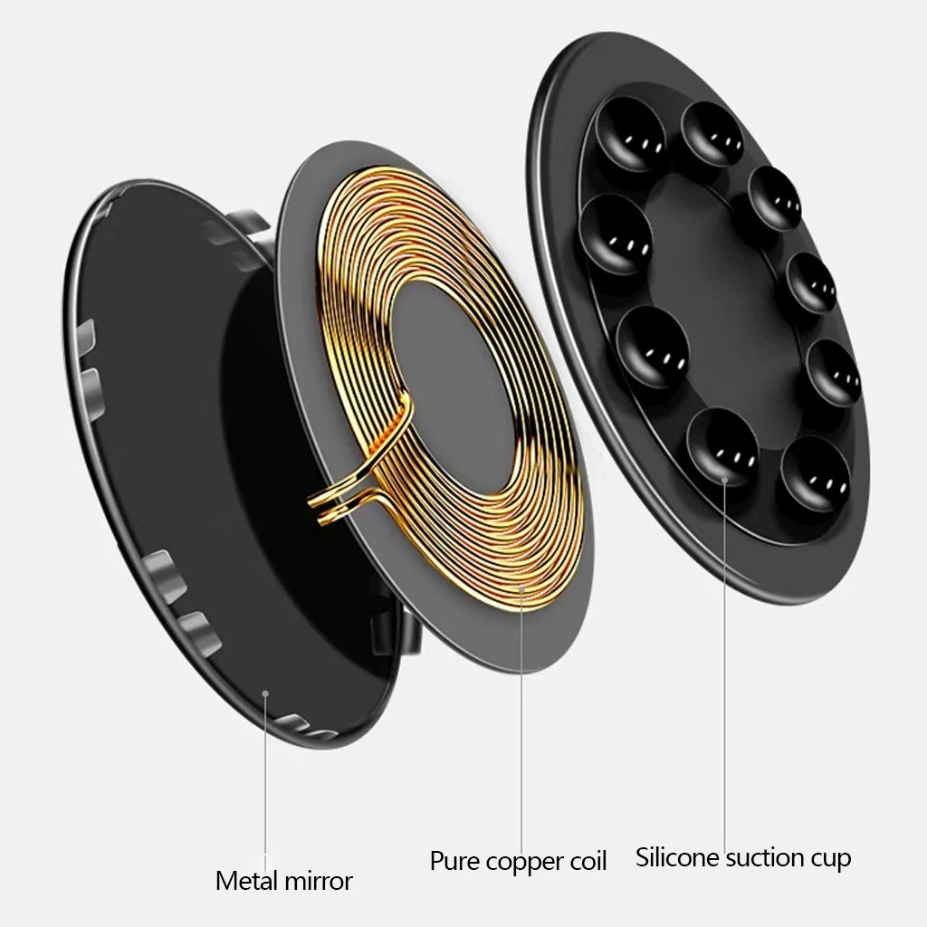 10 Вт присоска Qi Беспроводное зарядное устройство портативное новое не горячее мини беспроводное зарядное устройство для iPhone X 8 Plus samsung S9 S8 S7