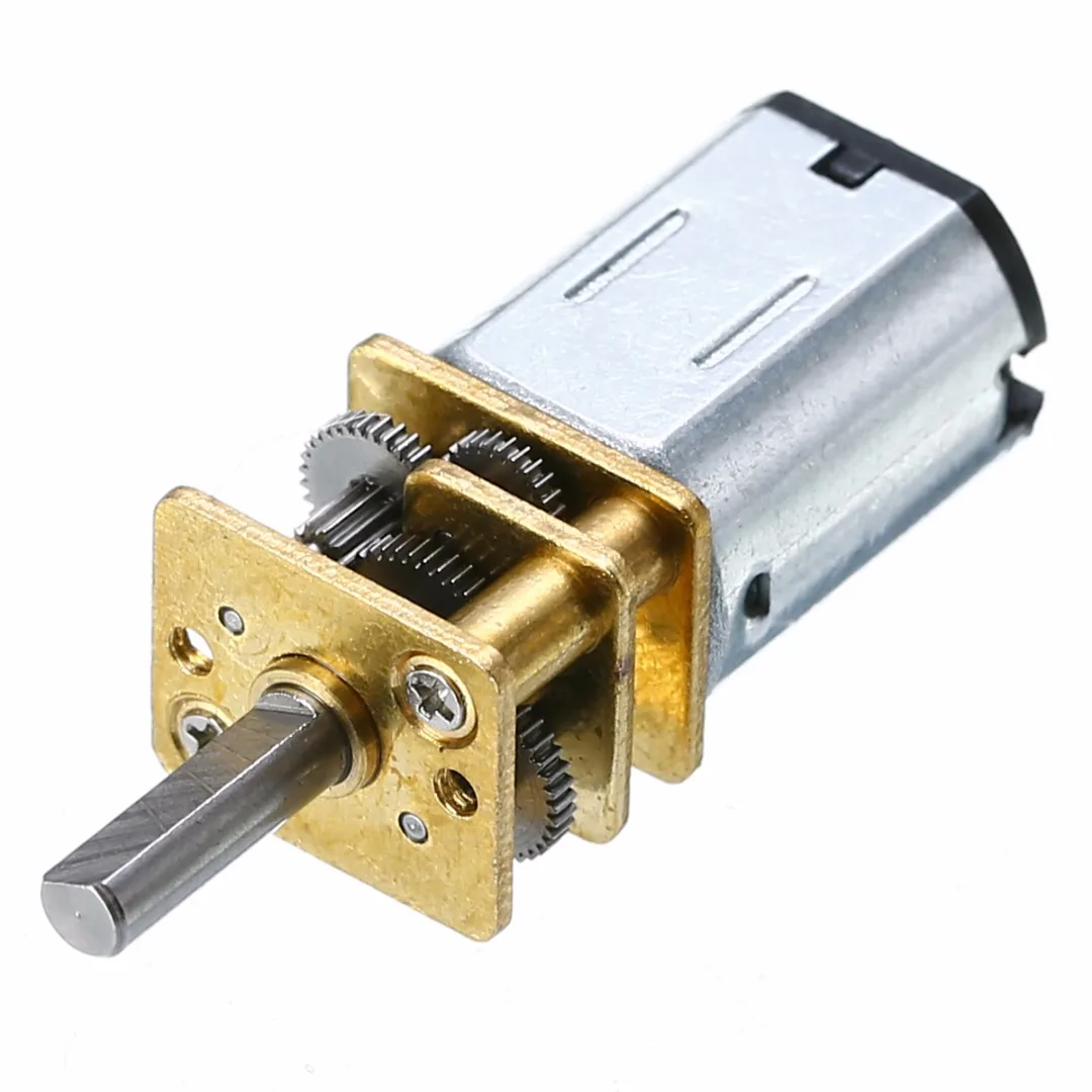 

12mm Diameter Mini Metal Gear Motor DC 12V 100RPM with Gearwheel N20 3mm Shaft Diameter For Making Robots
