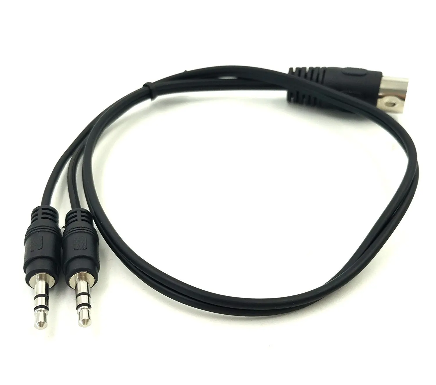 MIDI Y Splitter Cable, 50CM 5 Pin DIN Plug Male to Dual 3.5MM TRS