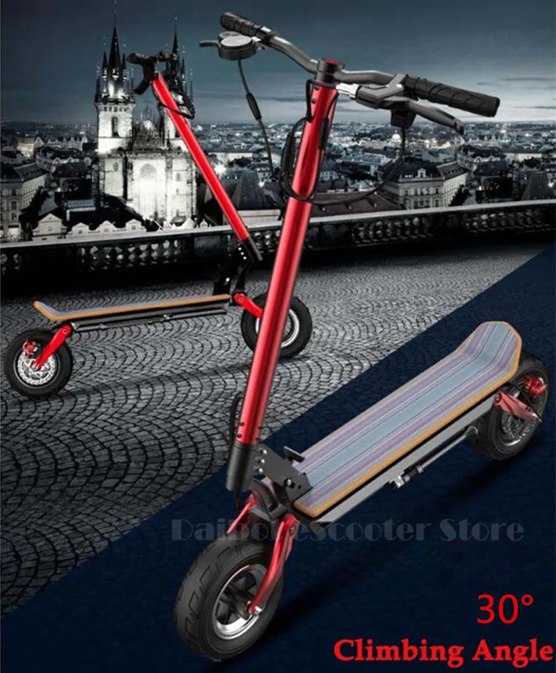  Daibot Foldable Kick Scooter Two Wheels Electric Scooters Single Drive 500W 48V Portable Adults Off