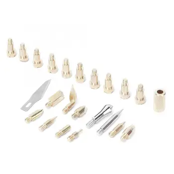 

22 pcs Electric Wood Burning Soldering Iron Heads Kit Iron Burner Pyrograph Tool Set Soldering Iron Heads