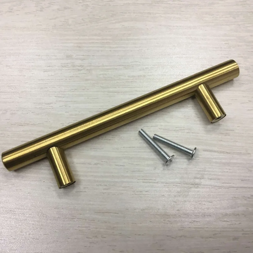 5 упак. Нержавеющая сталь дюймов золотые ручки шкафа goldenwarm шкаф современный ящик