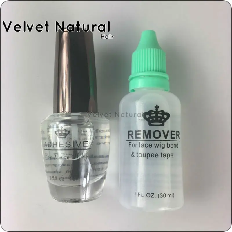 1 bottle 15ml lace hair wig glue+ 1 bottle tape remover for Lace Wig or